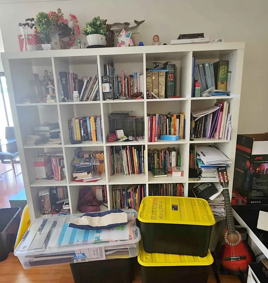 Moving sale: dining table, glass TV cabinet, bookshelves and sound bar