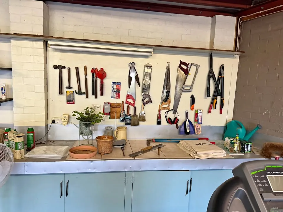 Garage sale in Highton VIC: tools, film cameras and a fridge