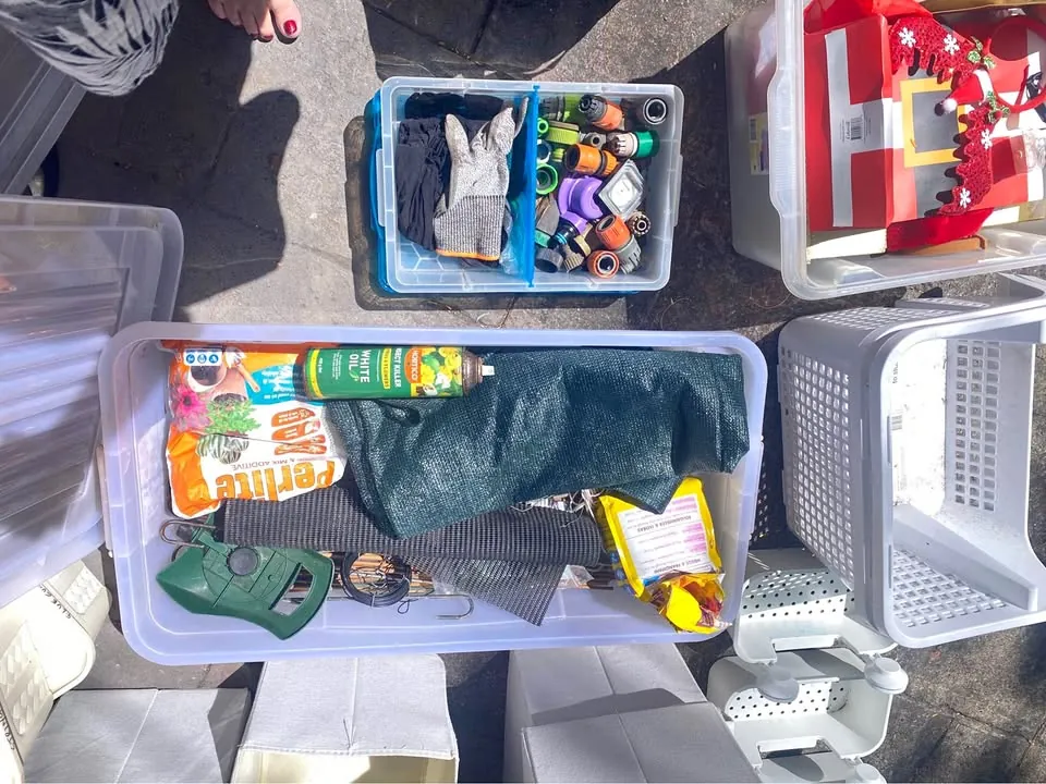 Garage sale in Yorkeys Knob QLD: tools, camping gear and plants