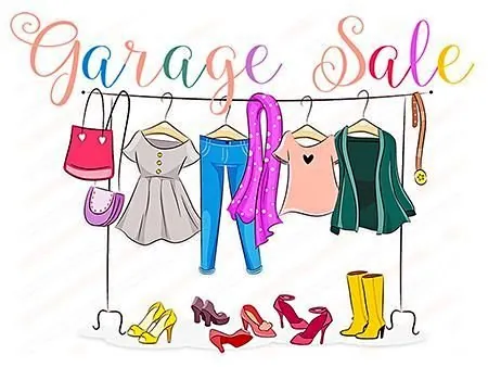 Garage sale in Bilambil Heights NSW: clothing, jewellery, shoes and home decor