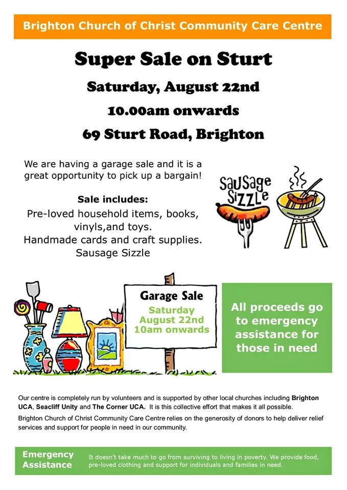 Moving sale in Brighton SA: bric-a-brac shed with assorted bargains