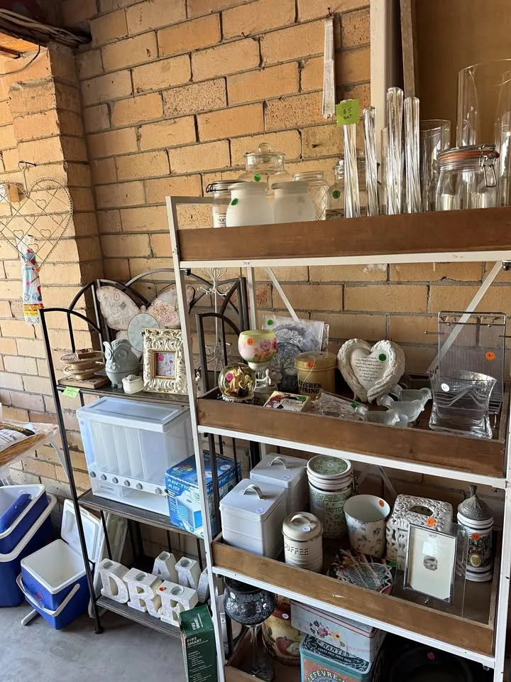 Garage sale in Mt Warrigal NSW: homewares, antiques, furniture and tools